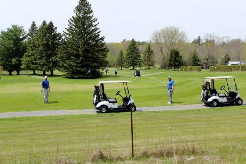 The links at Rivendell were full of golfers, all social distancing, on Tuesday. - hto Craig Bakay